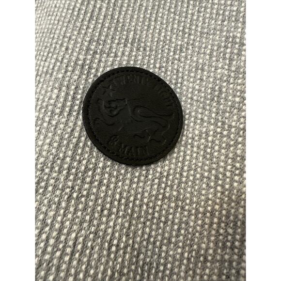 Twenty Eight & Main Grey Quilted Panel Boxy Logo Sweatshirt Men’s Size XLarge - Picture 4 of 7